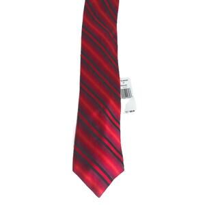 Ted Baker London Red Striped Holiday Christmas Tones Silk Tie New